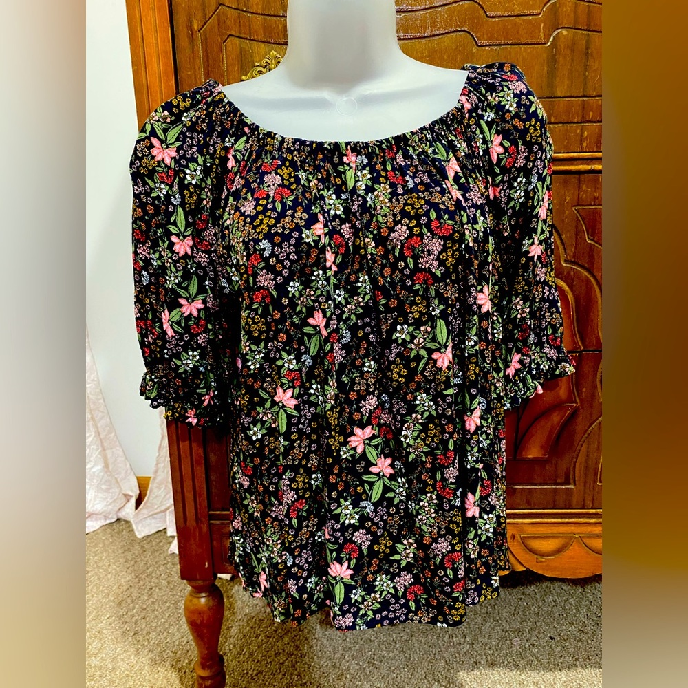 Loft Floral Print Blouse